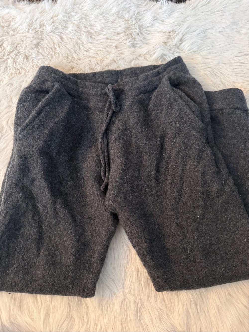Elder Statesman Charcoal Gray Men's Knit Lounge Pants - Small